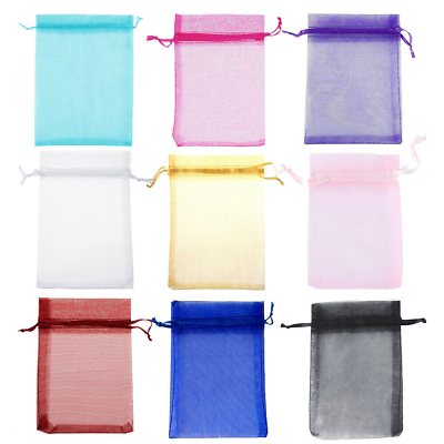 100 200pc Organza Gift Bags Wedding Party Favor Party Candy Jewelry Pouches 5x7quot; $18.69
