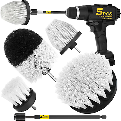 #ad 5Pack Drill Brush Attachment Set Car Interior Detailing Kit，Power Scrubber Brush $8.95