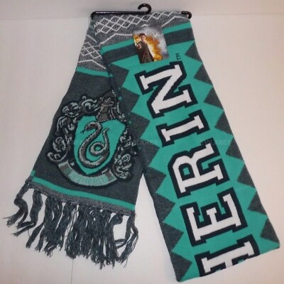 #ad Slytherin Harry Potter Winter Scarf Official Jacquard Banner Scarf New With Tag $34.57