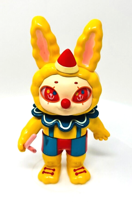 #ad F.UN x AGAN America Vintage Rabty Zeroo Clown Mini Figure Art Toy Gift Yellow $15.99