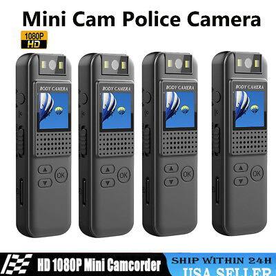 #ad Wi Fi HD 1080P Video Recorder DVR IR Night Cam Camcorder Mini Body Police Camera $106.99