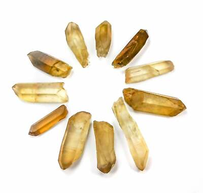 #ad Natural Untreated Citrine Crystal Point 3 pcs from Congo Raw Stones $16.99