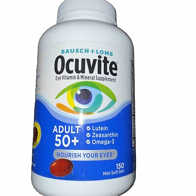 #ad Bausch amp; Lomb Ocuvite Adult 50 150 Soft Gels Eye Vitamin amp; Mineral Exp 7 24 $19.99