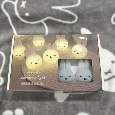 #ad Miffy Garland Light Miffy face Lighting 8 Lights Unused Japan $53.00