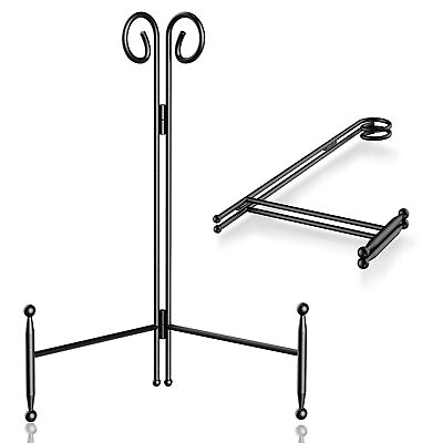 #ad Plate Stand for Display Black Curved Metal Plate Easel for Display Decoative ... $18.80