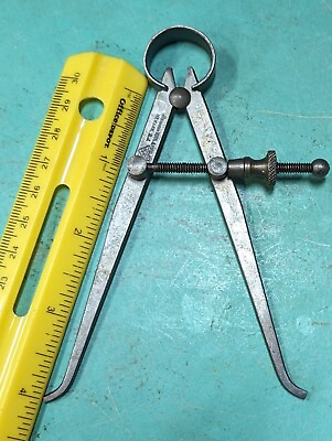 #ad Vintage Sampson Tool 4 inch Inside Caliper spring type Made in USA NOS $10.99