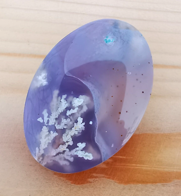 #ad Scenic Purple Plume Agate High Quality Cabochon 100% Natural Oval Shape $45.00