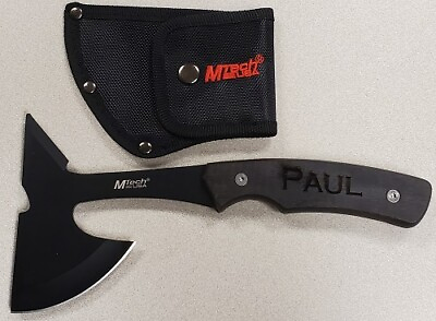 #ad Personalized Axe For Paul Black 9quot; Survival Hatchet Tomahawk Camping Axe $12.95