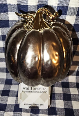 #ad NEW Silver Pumpkin Wallflower Plug In Bath amp; Body Works $20.00