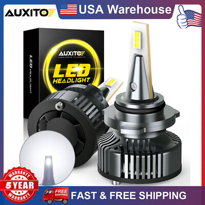 #ad AUXITO 9006 LED Headlight Bulbs Bright High Low Beam White 6500K 360°Full Light $40.84