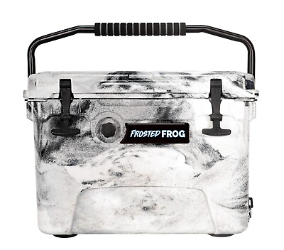 #ad Frosted Frog Black White amp; Grey Camo 20 Quart Cooler Heavy Duty Ice Chest $169.99