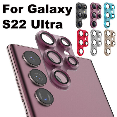 #ad For Samsung Galaxy S22 Ultra Lens Protector Camera Cover Screen Phone Thin Metal $2.90