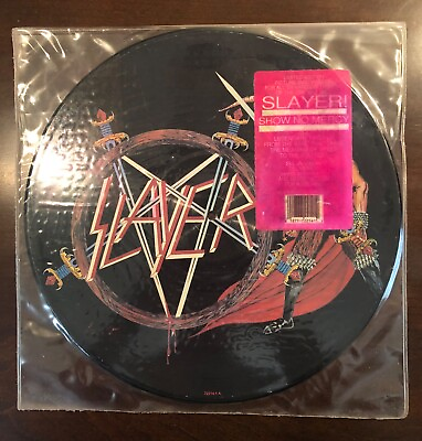 #ad SLAYER VERY RARE show no mercy picture disc. Original sleeve. Never played. $200.00