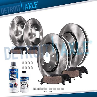 #ad Front Rear Disc Rotors Brake Pads for 2011 2012 2014 Ford Edge Lincoln MKX $200.77