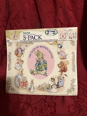 #ad Vtg 2000 Beatrix Potter Window Stickers Animals Rabbit Mice Cat $25.00