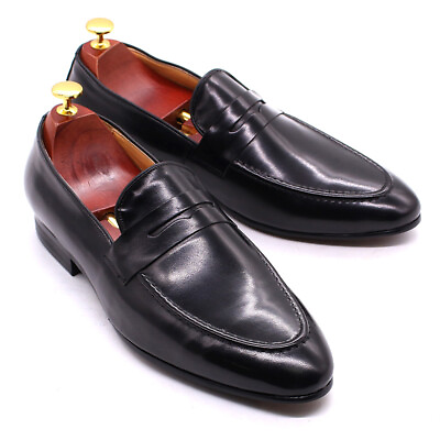 #ad Mens Loafers Leather Painted Dress Shoes Wedding Business Shoes $99.17