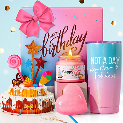 #ad Birthday Gifts for Women Happy Birthday Gift Basket Set for Her Best Friend F $59.99