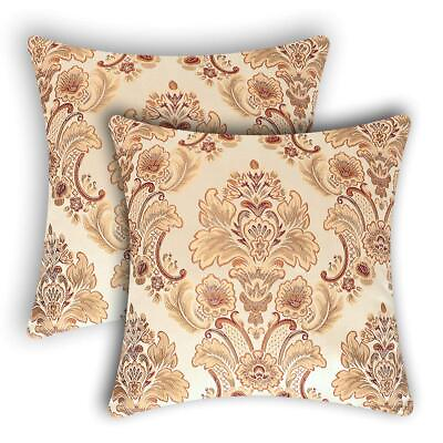 #ad Grelucgo Set of 2 Damask Throw Pillow Case Cover Cushion Shells for Sofa Bed... $24.92