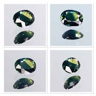 #ad Australian Parti Sapphire 0.60 Carat Beautiful Teal Blue Green Round Cut Vvs AU $300.00