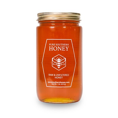 #ad Raw amp; Unfiltered Honey 1lb. by Pure Southern Honey New 2023 Crop $18.00