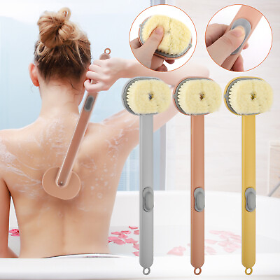 Long Handle Back Body Shower Liquid Bath Brush Exfoliating Clean Scrubber Sponge $8.68