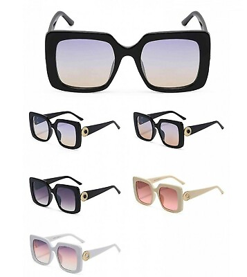 #ad Fashion Women Sunglasses Oversized Square Retro Classic Luxury New Style Shades $10.98