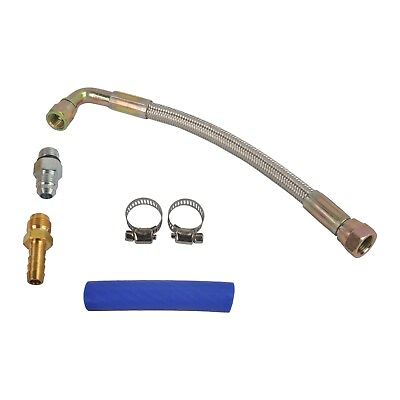 #ad Turbo Coolant Feed Line Tube Braided Kit For 11 16 Ford Powerstroke Diesel 6.7L $25.99