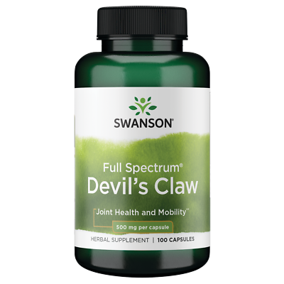 #ad Swanson Devil#x27;s Claw 500 mg 100 Capsules $7.99