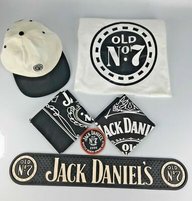 #ad #ad Jack Daniels Old No 7 Vintage Collectors BAR Set Mens Cave Bartender $59.99