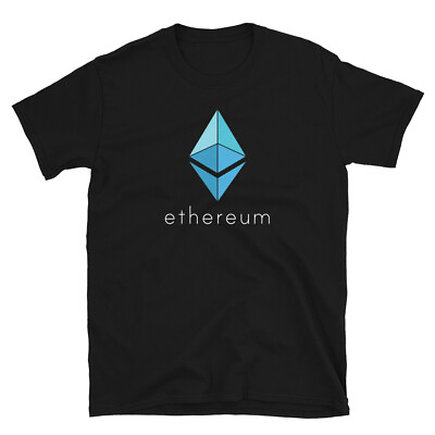 ETH Crypto Trader Gift Blue T shirt Tee $26.98