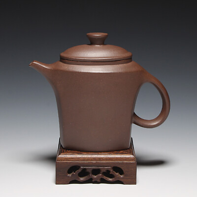 #ad OldZiSha China Yixing Old 1st Zisha Factory Unused 280cc quot;Bellequot; Teapot1980#x27; $95.00
