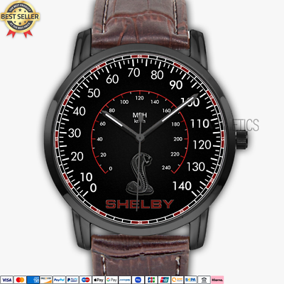 #ad Ford Shelby Cobra Speedometer Quartz Watch Stainless Steel Men#x27;s Wristwatch FM02 $37.90