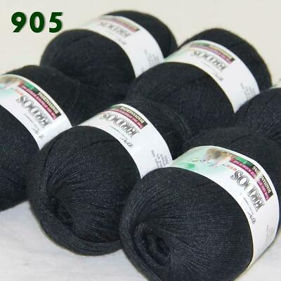 #ad AIPYARN 6 Skeins X 50g LACE Crochet Yarn Acrylic Wool Cashmere Hand Knitting 05 $18.54