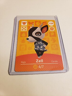 #ad Zell # 159 Animal Crossing Amiibo Card AUTHENTIC Series 2 NEW NEVER SCANNED $8.85