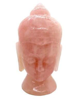 #ad Buddha Statue Rose Quartz Crystal Handmade Solid Stone Yoga Reiki Home Decor 8quot; $670.00
