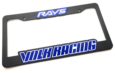 #ad Rays Volk Racing License Plate Frame Blue TE37 CE28 $19.99