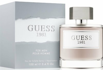 Guess 1981 by Guess cologne for men EDT 3.3 3.4 oz New in Box $19.82