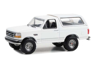 #ad 1993 Ford Bronco XLT Oxford White Diecast 1:64 Scale Model Greenlight 30452 $24.95