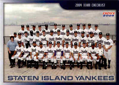 #ad 2004 Staten Island Yankees Choice #NNO Team Photo Checklist NM Baseball Card $12.99
