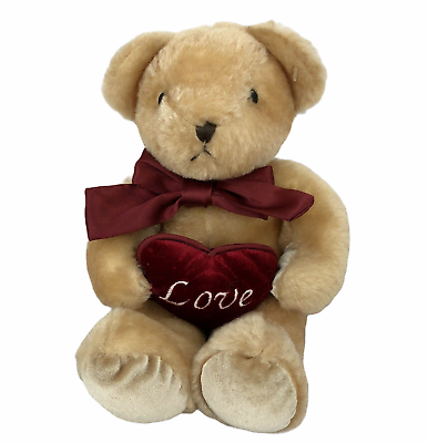 #ad Valentine Teddy Bear Plush Love Heart Anniversary Bestever Stuffed Animal $23.88