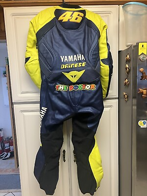 #ad Valentino Rossi Autographed Yamaha Dainese Motorcycle Race Racing Suit SIGNED $989.00