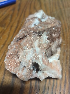 #ad copper silver mix with copper calcite in milk quartz $75.00