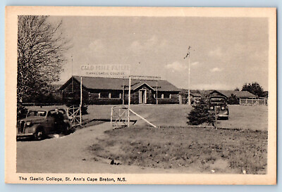 #ad St. Ann#x27;s Cape Breton Nova Scotia Canada Postcard Gaelic College c1940#x27;s $17.95
