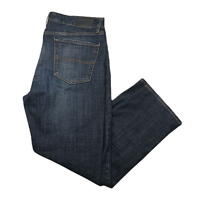 #ad Lucky Brand Jeans Mens 38x30 Blue Dark Wash 329 Classic Straight Leg Stretch $24.97