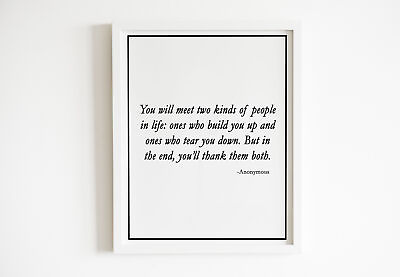 #ad Anonymous You will m Wall Art Decor Print Poster Of Famous Quote UNFRAMED $11.99