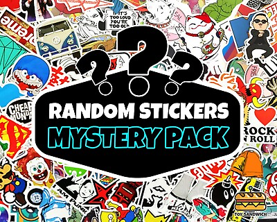 #ad 400 to 800 pcs Mystery Sticker Pack Water Bottle Scrapbook Laptop Random Decals $74.99