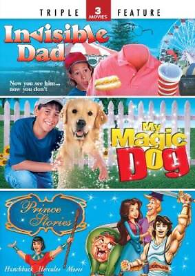 #ad Invisible Dad My Magic Dog Prince Stories Triple Feature DVD VERY GOOD $5.47