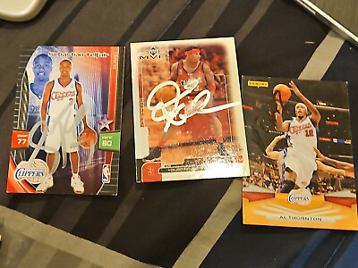 #ad lot 3 Los Angeles Clippers La signed basketball cards autographed nba card auto $20.00