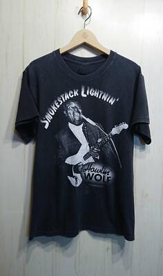 #ad Vintage 90S Lightnin Howlin Wolf Shirt Vintage Black Unisex S 23XL $23.98