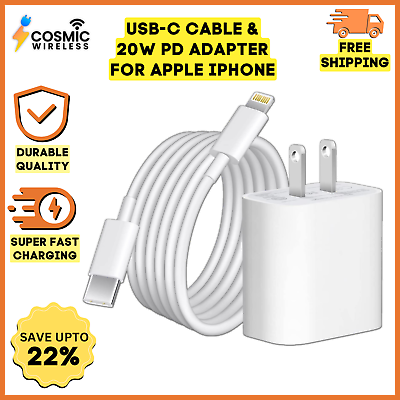 #ad 2023 Fast Charger PD Cable Type C For Apple iPhone 14 13 12 11 Pro Max XS $3.29
